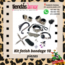 Kit fetish bondage 10 piezas